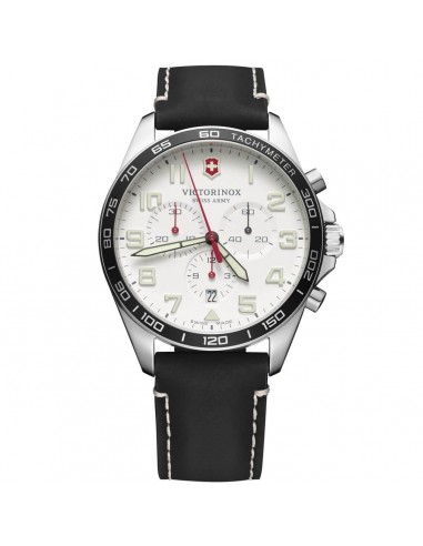 Victorinox Swiss Army Men's Chrono Watch - Fieldforce White Dial Strap | 241853 Faites des économies