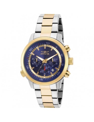 Invicta Men's Chrono Watch - Specialty Blue and Gold Tone Dial Bracelet | 19399 le concept de la Pate a emporter 