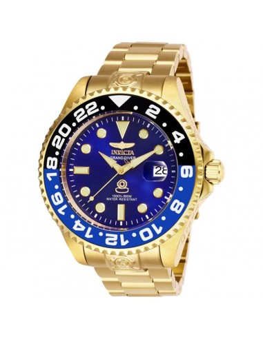 Invicta Men's Automatic Watch - Pro Diver Blue Dial Yellow Gold Bracelet | 27971 de votre