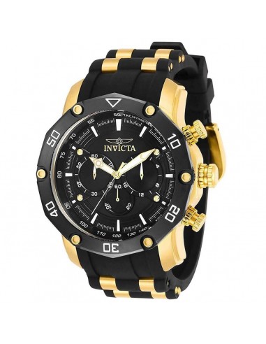 Invicta Men's Chronograph Watch - Pro Diver Black & Gold Strap | 30080 Comment ça marche