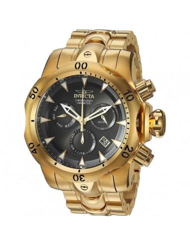 Invicta Men's Chronograph Watch - Venom Gunmetal Dial Yellow Gold Bracelet | 29644 Les magasins à Paris