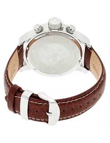 Invicta Men's Chronograph Watch - Force Blue Dial Brown Leather Strap | 3328 soldes