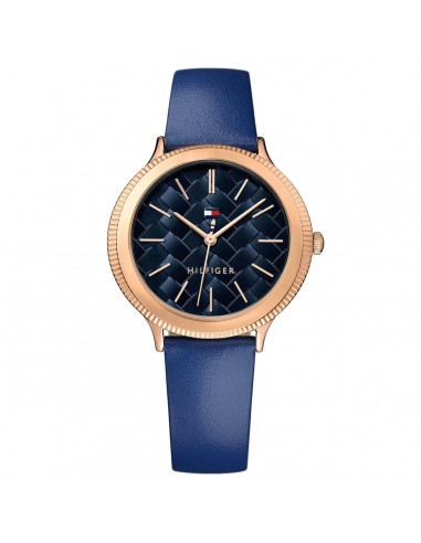 Tommy Hilfiger Women's Quartz Watch - Navy Blue Dial Leather Strap | 1781860 pas cheres