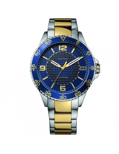 Tommy Hilfiger Men's Quartz Watch - Blue Dial Two Tone Steel Bracelet | 1790839 commande en ligne