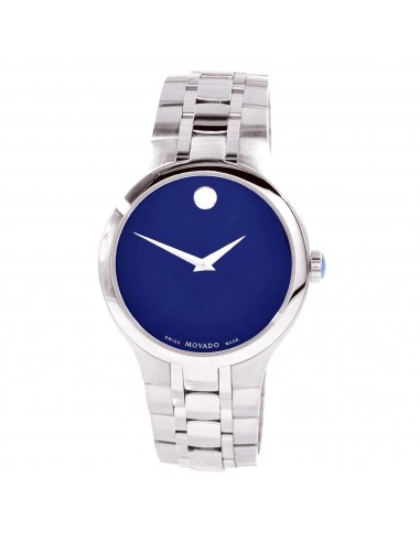 Movado Men's Quartz Watch - Collection Blue Dial Stainless Steel Bracelet | 0606369 la colonne vertébrale