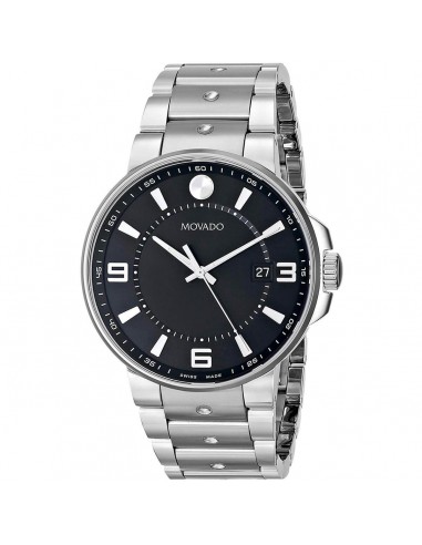 Movado Men's Quartz Watch - SE Pilot Black Dial Silver Tone Bracelet | 0606761 ou a consommer sur place