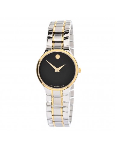 Movado Women's Quartz Watch - Serio Black Dial Two Tone Bracelet | 0607289 sélection de produits