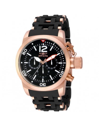 Invicta Men's Chrono Watch - Sea Spider Rose Gold Case Black Dial TT Bracelet | 14864 Amélioration de cerveau avec