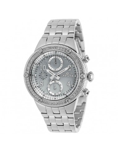 Invicta Women's Chrono Watch - Angel White Oyster Dial Steel Bracelet | 29526 Voir les baskets