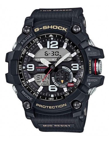 Men's Casio G-Shock Master of G Mudmaster Twin Sensor Black Watch | GG1000-1A de France