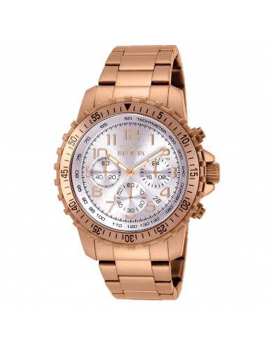 Invicta 11368 Men's Specialty Pilot Silver Dial Rose Gold Plated Stainless Steel Chronograph Watch pas cher chine