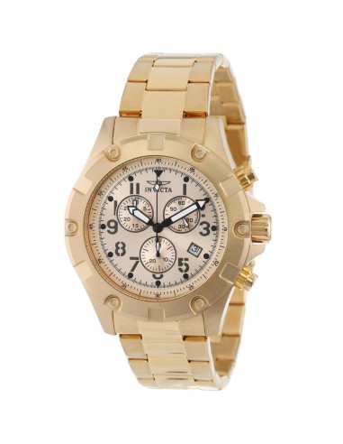 Invicta 13619 Men's Specialty Gold Tone Dial Gold Plated Steel Bracelet Chronograph Watch d'Europe débarque