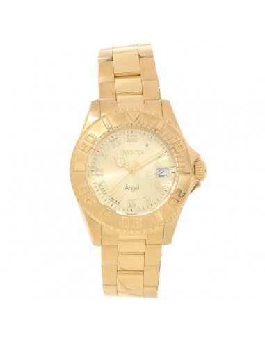 Invicta 16849 Women's Angel Champagne Dial Yellow Gold Plated Steel Bracelet Dive Watch meilleur choix