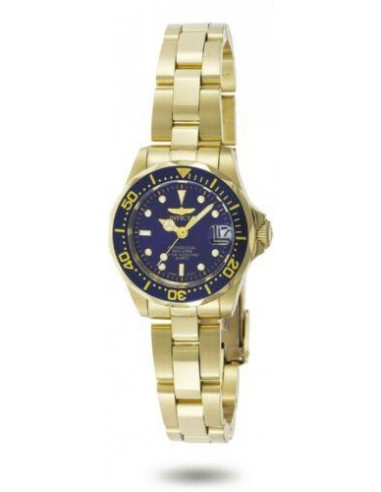 Invicta 8944 Women's Pro Diver Gold Tone Stainless Steel Blue Dial Dive Watch online