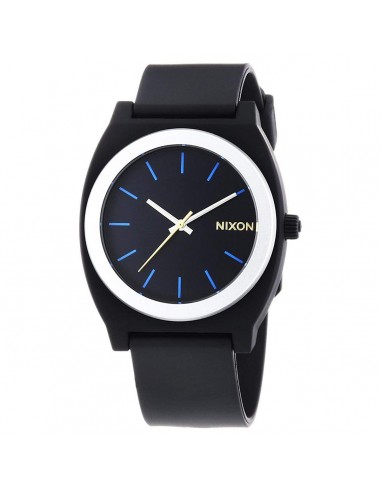 Nixon A1191529 Men's Time Teller P Black Dial Black Polyurethane Strap Watch le concept de la Pate a emporter 