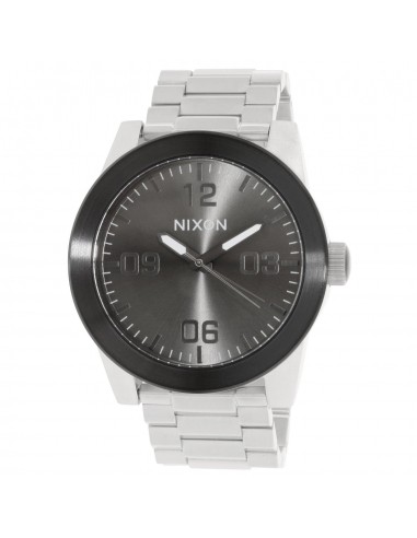 Nixon A3461762 Men's Corporal SS Gunmetal Dial Steel Bracelet Watch Faites des économies