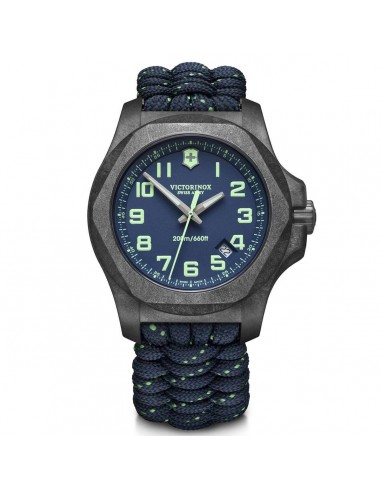 Victorinox Swiss Army Men's Quartz Watch - I.N.O.X. Carbon Blue Strap | 241860 Voir les baskets