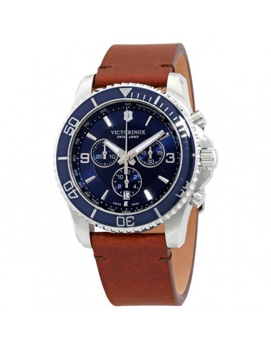 Victorinox Swiss Army Men's Chronograph Watch - Maverick Blue Dial Strap | 241865 prix