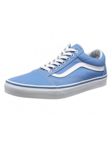 Vans Unisex Old Skool Cendre Blue Canvas & True White Suede Lace-Up Skate Shoe |VA38G1MON plus qu'un jeu 