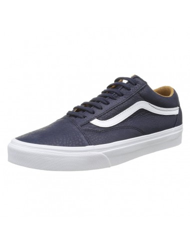 Vans Unisex Premium Leather Old Skool Parisian Night & True White Lace-Up Skate Shoe |VA38G1MRU outlet