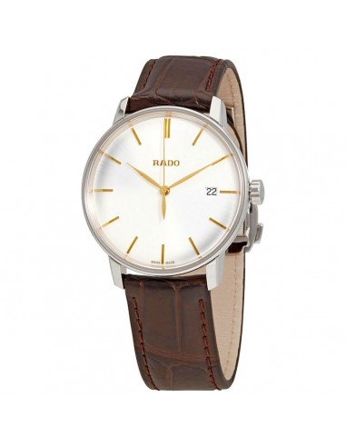 Rado Men's Watch - Coupole Classic Silver Tone Dial Leather Strap | R22864035 france