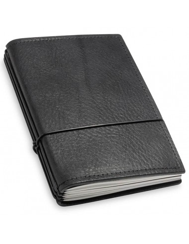 X17 Leather Notebook - A6 Plain, 5mm Squared and Lined, Black, 3 Inlays | 1-905-3B l'évolution des habitudes 