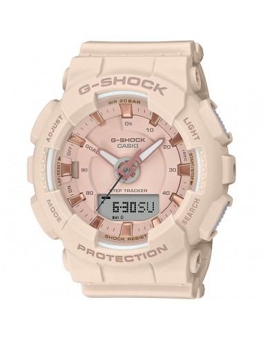 Casio Women's Quartz Watch - G-Shock Ana-Digi Dial Pink Resin Strap | GMAS130PA-4A sur le site 