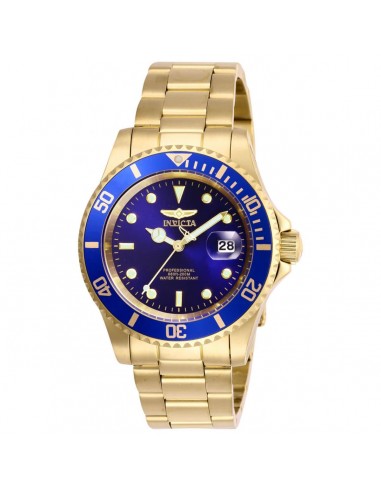 Invicta Men's Quartz Watch - Pro Diver Blue Dial Yellow Gold Bracelet | 26974 de l' environnement