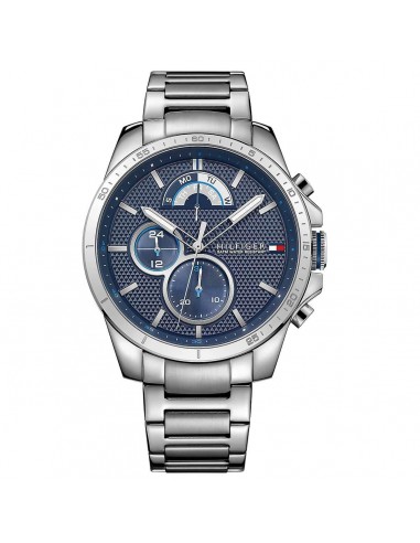 Tommy Hilfiger Men's Watch - Decker Blue Dial Stainless Steel Bracelet | 1791348 de France