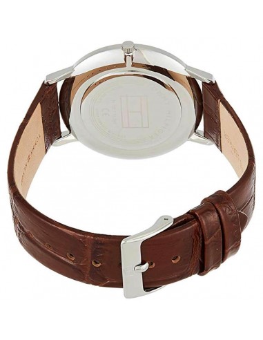 Tommy Hilfiger Men's Quartz Watch - Cooper Blue Dial Brown Leather Strap | 1791514 hantent personnes