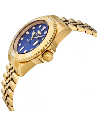 Invicta Men's Automatic Watch - Pro Diver Blue Dial Yellow Gold Bracelet | 30097 Comparez plus de prix