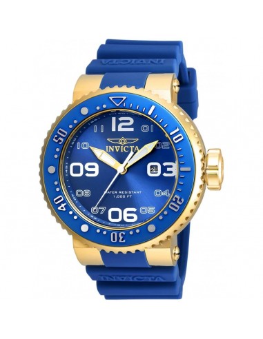 Invicta Men's Quartz Watch - Pro Diver Blue Dial Silicone Rubber Strap | 21522 des créatures d'habitude