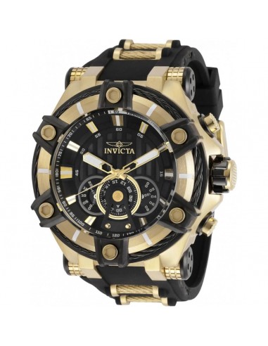 Invicta Men's Chronograph Watch - Bolt Black Dial Two Tone Strap | 30040 pas cher