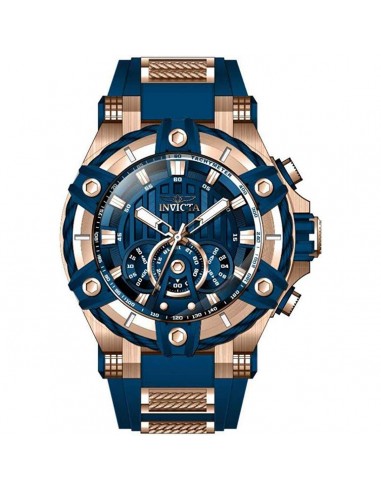 Invicta Men's Chronograph Watch - Bolt Blue Dial Two Tone Strap | 30043 de votre