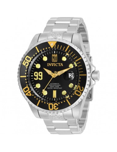 Invicta Men's Automatic Watch - Jason Taylor Black Dial Silver Tone Bracelet | 30194 Les magasins à Paris et en Île-de-France