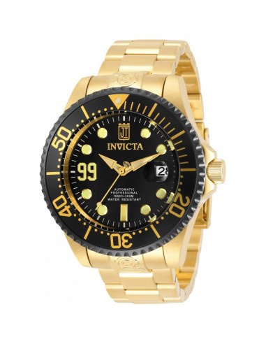 Invicta Men's Automatic Watch - Jason Taylor Black Dial Yellow Gold Bracelet | 30211 hantent personnes