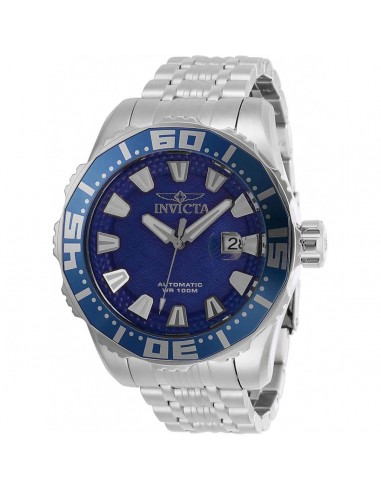 Invicta Men's Automatic Watch - Pro Diver Blue Dial Stainless Steel Bracelet | 30291 français