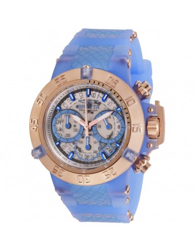 Invicta Women's Watch - Subaqua Noma III TT Light Blue and Rose Gold Strap | 30306 sur le site 