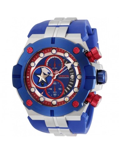 Invicta Men's Chronograph Watch - Marvel Blue Dial Two Tone Strap | 30313 de l' environnement