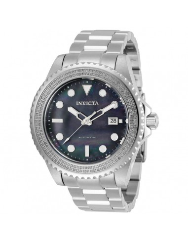 Invicta Men's Diamond Watch - Pro Diver Black MOP Dial Silver Tone Bracelet | 30325 Comparez plus de prix