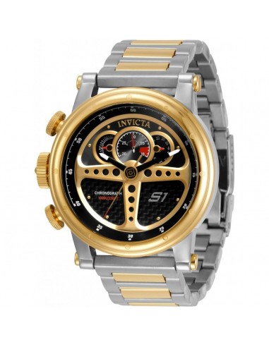 Invicta Men's Lefty Watch - S1 Rally Chronograph Black Dial Two Tone Bracelet | 30578 livraison et retour toujours gratuits