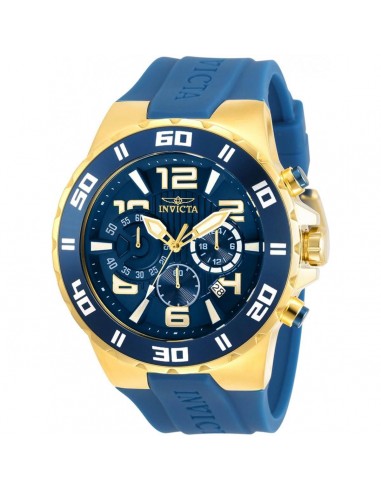 Invicta Men's Chronograph Watch - Pro Diver Two Tone Case Blue Strap | 30938 Profitez des Offres !