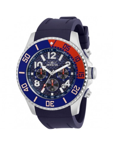 Invicta Men's Chronograph Watch - Pro Diver Blue Dial Rubber Strap | 30958 une grave pollution 