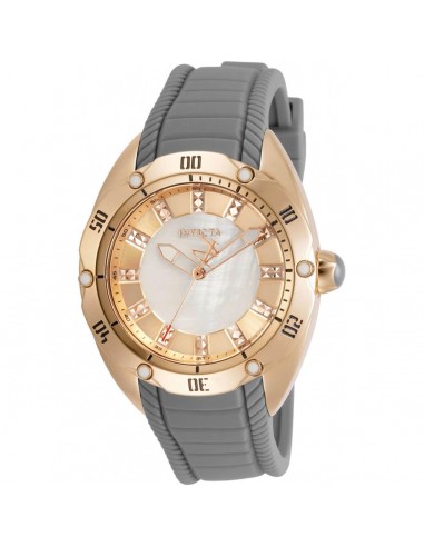 Invicta Women's Quartz Watch - Venom White MOP Dial Grey Rubber Strap | 30973 acheter en ligne