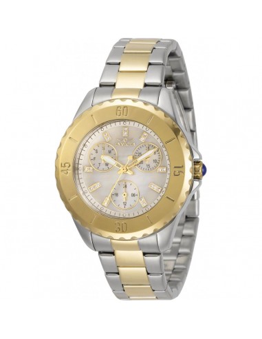 Invicta Women's Quartz Watch - Angel White MOP Dial Two Tone Bracelet | 30975 le des métaux précieux