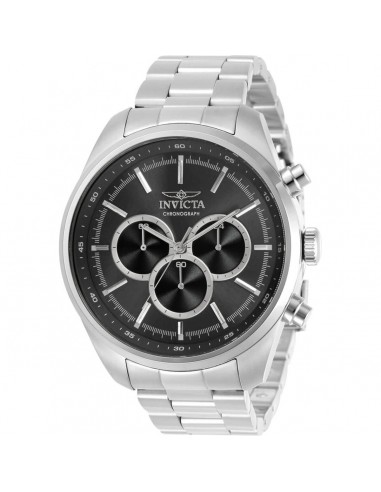 Invicta Men's Chronograph Watch - Specialty Black Dial Silver Tone Bracelet | 30977 acheter