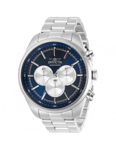 Invicta Men's Chronograph Watch - Specialty Blue and Silver Tone Dial Bracelet | 30978 Les magasins à Paris et en Île-de-France