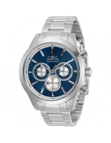 Invicta Men's Chronograph Watch - Specialty Blue Dial Stainless Steel Bracelet | 30981 vous aussi creer 