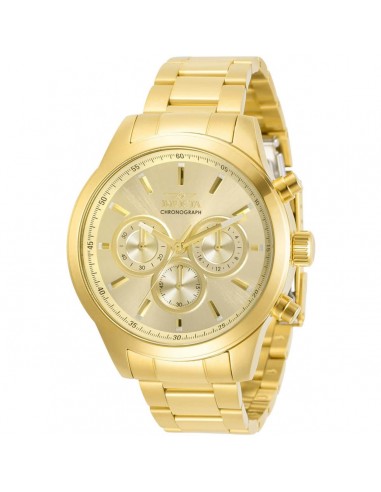 Invicta Men's Chrono Watch - Specialty Gold Tone Dial Yellow Gold Bracelet | 30984 Les magasins à Paris et en Île-de-France