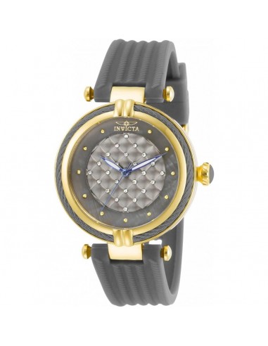 Invicta Women's Quartz Watch - Bolt Yellow Gold Case Grey Dial Rubber Strap | 31031 Venez découvrir notre 